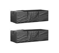 vidaXL Sacs de rangement pour coussins de jardin 3155396 2 pcs Noir G