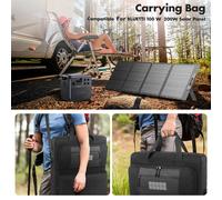 Sacs de rangement pour panneaux solaires, imperméables, sac de protection pour panneaux solaires, grande capacité pour panneaux solaires portables/BLUETTI 100W & 200W as show