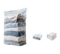 Sacs de Rangement pour pour sous pour vide X-Jumbo pour Couettes et Literie - Compression 80% avec Valve Turbo et pour Pompe Manuelle - Lot de 10 (H)
