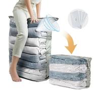 Sacs de Rangement sous Vide - AMOUNE - 4Pcs - 80x100x38 cm - Protection contre l'eau - Réutilisables