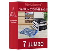 Sacs de rangement sous vide, format jumbo, 7 pièces, sacs de conservation gain de place