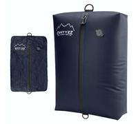 Sacs de rangement sous vide pour vêtements, réutilisables, en TPU, avec valve étanche, fermeture éclair étanche IPX8, couleur bleu marine, 1 pièce