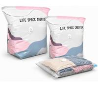 Sacs de rangement sous vide sans pompe, réutilisables à compression et scellage hermétique pour vêtements, couettes, housse de rangement sous vide pour couette avec compactor