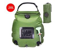 Sacs D'Eau 20l Camping En Plein Air Randonnée Sac De Douche Solaire Chauffage Camping Douche Escalade Sac D'Hydratation Tuyau Pommeau De Douche Commutable