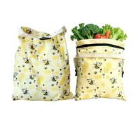 Sacs en d'abeille pour et aliments Pochette Alimentaire Réutilisable avec | Sac garde-frais Pour Cuisine Congélateur Maison