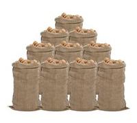 Sacs en jute 10 pcs 65x135 cm 100 % jute 340 g m² Or G
