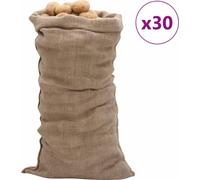 Sacs en jute 30 pcs 65x135 cm 100 % jute 220 g/m²