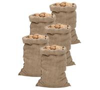 vidaXL Sacs en Jute 5 pcs, Protection de Plantes, Sac de Rangement, Couverture de Plantes Contre Gel, 60x105 cm 100% Jute 340 g/m²