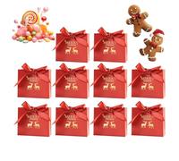 Sacs en papier de Noël, sacs de fête pour , sacs d'emballage cadeau décoratifs, nœuds en satin intégrés, garde le contenu en sécurité, fournitures festives indispensables, rouge, vert, nous