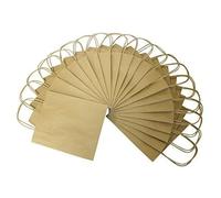 Sacs en papier - FOLIA - 21210 - 12 x 5.5 x 15 cm - 20 pièces - Beige
