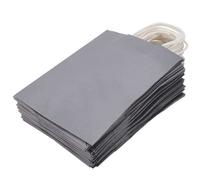 Sacs En Papier Sacs Cadeaux Avec Poignées, Paquet De 10 Gris
