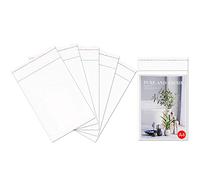 Sacs Grand Auto-adhésifs Plastique OPP 100pcs 23x30cm Sacs Cellophane Tansparent 50µm Sécurité au contact des aliments pour biscuits boulangerie Impressions bonbons photos (15 Tailles au Choix)