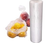 Sacs plastiques transparents - sécurité alimentaire - (750 pièces) - 22 x 38 cm - HDPE - emballage alimentaire - polyéthylène - sur rouleau - sacs de congélation