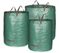 Sacs pliables pour déchets de jardin, résistants à la déchirure, avec poignées de transport, disponibles en 3 tailles