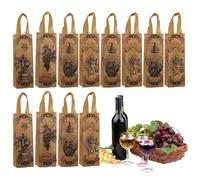Sacs pour bouteille de vin - Pochette de fête non tissée avec poignée, pochette pliable pour bouteille de champagne | pour homme et femme | pour Noël, anniversaire, fête de Pâques, festival