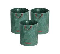 Sacs pour déchets de jardin polypropylène Vert lot de 3 272 L 67 x 76 cm résistants poignées 4 anneau de renfort pour feuilles