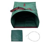 Sacs Pour Déchets De Jardin - Tissu Tissé Revêtu De PP Avec Support En Fibre De Verre Grande Capacité | Panier De Rangement Pour Poubelle Grand Et Résistant Avec Conception Pliable, Extérieur, Camping