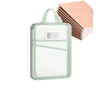Sacs Pour Documents A4 - Pochette de classement A4 réutilisable portable en L - Sacs à fermeture éclair pour organiser,Pour Papier Lettres Bureau École Jeux De Société Voyage Maison Devoirs Projet