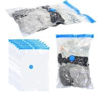 Sacs sous vide 8 pcs voyage, housses rangement vêtements, literie, couettes, compression gain de place maison