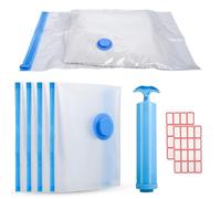 Sacs Sous Vide Voyage 40×60cm - Lot de 4 Sac Sous Vide Vetement Aspirateur avec 2 Étiquettes Autocollantes Sac HOUSSE DE RANGEMENT