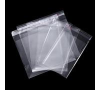 Sacs transparents auto-adhésifs en cellophane, sacs d'emballage de bijoux en plastique OPP, sacs cadeaux et poudres, 100 pièces/lot 9x12cm-Total Size