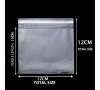 Sacs transparents auto-adhésifs pour bijoux - Sachets en plastique OPP - 12 x 12 cm - Paquet de 100