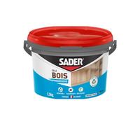 Sader Colle à bois prise progressive vinylique sans solvant transparente Seau 2,5 kg