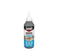 Sader Colle à Bois Prise Progressive - Formule Vinylique - Intérieur - Colle Forte pour Tous Types De Bois et Dérivés -Transparente après Séchage - Sans Solvant - Biberon de 250 g