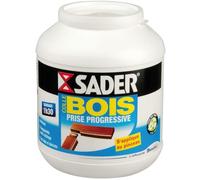 Sader Colle à Bois Prise Progressive - Colle Vinylique Bois Intérieur - Colle Forte pour Tous Bois et Dérivés -Transparente après Séchage - Sans Solvant - Pot de 650 g