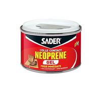 Sader - Colle contact néoprène gel - Extra forte, prise immédiate, 250 ml, spatule incluse
