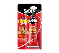 Colle contact néoprène en gel - prise immédiate - 125 ml SADER