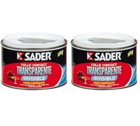 SADER Colle Contact TRANSPARNTE - 250ML (Lot de 2)