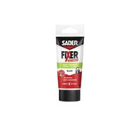 SADER FIXER Sans Percer Tous Travaux Intérieur/Extérieur Blanc - Mastic Colle Hybride, Collage Puissant, Tous Matériaux, Peut se Peindre, Tube 50g