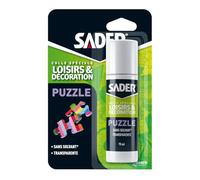 Sader Colle pour puzzle PUZZLE - transparente, sans solvant, applicateur pratique - flacon 75 ml