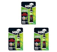 Sader - Colle Tous Travaux - Loisirs et Décoration - Tous Supports - Idéale pour Papier, Carton, Bois et Feutrine - Transparente Après Séchage - Sans Solvant - 1 Tube 30 ml (Lot de 3)