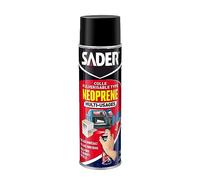 Sader Colle Type Néoprène Aérosol Multi Usages - Colle Extra Forte en Spray - Tous Matériaux - Prise Immédiate - Idéale pour les Endroits Difficiles - Transparente - Bombe de 200 ml
