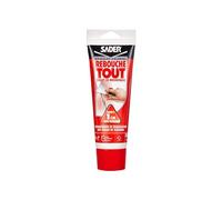 Sader Rebouche Tout - Enduit de Rebouchage Intérieur Prêt à l’Emploi - Tous Supports - Rebouchage et Égalisation de Trous et Fissures Jusqu’à 1 cm - Joint Plaque de Plâtre - 1 Tube 330 g