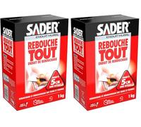 Sader Enduit Rebouche Tout - Poudre 1 KG (Lot de 2)