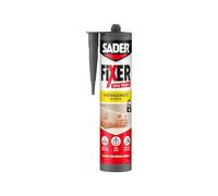 Sader Colle de fixation Sans Percer – mastic acrylique, prise rapide, beige 360 g