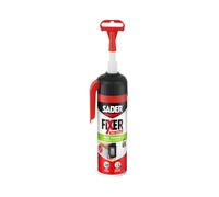 SADER FIXER Sans Percer Tous Travaux Intérieur/Extérieur Blanc | Mastic Colle Hybride - Collage Puissant - Tous Matériaux - Peut se Peindre - Gâchette 150g