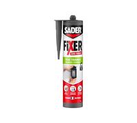 Sader FIXER Sans Percer Tous Travaux Intérieur/Extérieur Blanc - Mastic Colle Hybride, Collage Puissant, Tous Matériaux, Peut se Peindre, Cartouche 420g