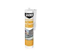 Sader Mastic d’Étanchéité Maçonnerie Batiment - Cartouche 310 ml | Jointe Tous Matériaux et Colmate les Fissures - Intérieur et Extérieur Sous Abri - Formule Acrylique - Gris