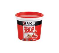 Sader Rebouche Tout - Enduit de Rebouchage Intérieur Prêt à l'Emploi - Tous Supports - Rebouchage et Égalisation de Trous et Fissures Jusqu'à 1 cm - Joint Plaque de Plâtre - Pot de 500g