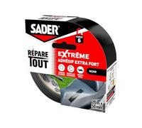 SADER Repare Tout Extrême Noir- Adhésif Extra Fort - Hautes Performances - Intérieur & Exterieur - Toutes Surfaces - Facile à Découper - 20m x 50mm
