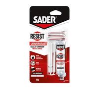 Sader - Colle bi-composants Epoxy Resist Universelle - Réparation tous supports - Translucide 10 g