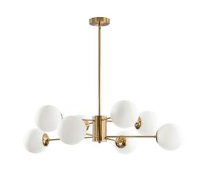 SADRYHFG Lustres dorés Modernes à 8 lumières en Verre Spoutnik, luminaire Suspendu, Globe Vintage, plafonnier encastré, pour Cuisine, îlot, Salon, Salle à Manger