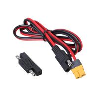 SAE Câble adaptateur secteur femelle 20A et 240W 1m | Conducteurs en cuivre et fil 14 AWG, interface SAE définie et prise d'alimentation femelle, pour loisirs et énergie solaire