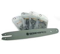 Sägenspezi Guide de 25cm 1/4"PM 1,1mm et 4 chaînes à gouge semi-carrée pour Stihl MS 194 T MS194T