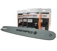 Sägenspezi Guide de 40cm 3/8"P 1,3mm et 4 chaînes à gouge carrée pour Stihl MS241 MS 241