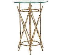 Safavieh EAF2509A Kingston Table d'Accents Fer/Verre Or/Verre 45 x 45 x 65,27 cm